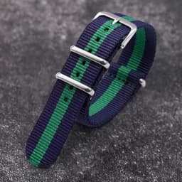 Nylon Watch Strap 18mm 20mm 22mm Band Universal Canvas Bracelet for Men Women's Weave Wristband One Piece Loop Watch Band