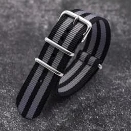 Nylon Watch Strap 18mm 20mm 22mm Band Universal Canvas Bracelet for Men Women's Weave Wristband One Piece Loop Watch Band