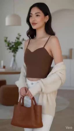 2026 Solid Color Women's White Top Sleeveless Thin Straps Camisole Summer Tank Top with Cups Summer Ice Silk Comfortable Sling