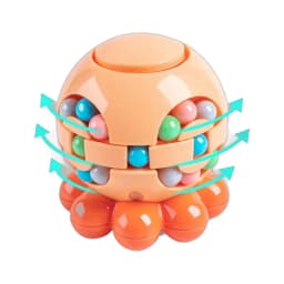 Magic Bean Cube Finger Rotating Stress Relief Toy for Adults Kids Antistress Anxiety Relief Fidget Cube Gifts Puzzle Toys