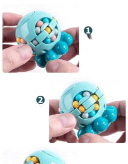 Magic Bean Cube Finger Rotating Stress Relief Toy for Adults Kids Antistress Anxiety Relief Fidget Cube Gifts Puzzle Toys