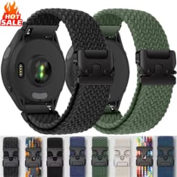 Braided Loop Strap For Garmin Forerunner 965 970 265 165 570 Parachute Buckle Nylon Watchband Garmin Venu 4/3/2 Active 6-5 Belt