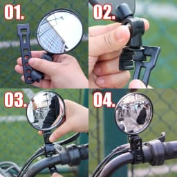 Universal Bicycle Mirror Handlebar Rearview Mirror for Bicycle Motorcycle 360 Rotation Adjustable for Bike Riding Cycling Mirror