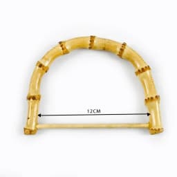1/2/4Pcs D Shape Ring Bamboo Handle Wood Bags Handles for Handbag Woven Bag Belt Straps Replace DIY Accessories