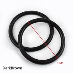 1/2/4Pcs D Shape Ring Bamboo Handle Wood Bags Handles for Handbag Woven Bag Belt Straps Replace DIY Accessories