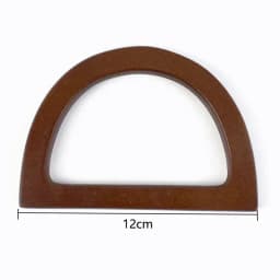 1/2/4Pcs D Shape Ring Bamboo Handle Wood Bags Handles for Handbag Woven Bag Belt Straps Replace DIY Accessories