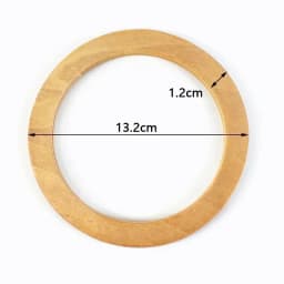 1/2/4Pcs D Shape Ring Bamboo Handle Wood Bags Handles for Handbag Woven Bag Belt Straps Replace DIY Accessories