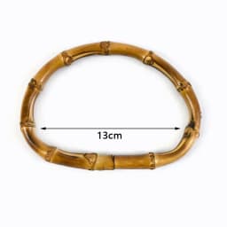 1/2/4Pcs D Shape Ring Bamboo Handle Wood Bags Handles for Handbag Woven Bag Belt Straps Replace DIY Accessories