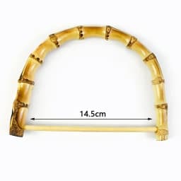 1/2/4Pcs D Shape Ring Bamboo Handle Wood Bags Handles for Handbag Woven Bag Belt Straps Replace DIY Accessories