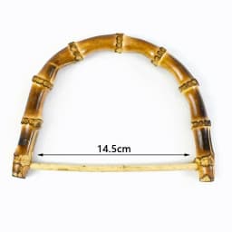 1/2/4Pcs D Shape Ring Bamboo Handle Wood Bags Handles for Handbag Woven Bag Belt Straps Replace DIY Accessories