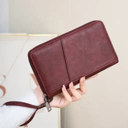 New Travel Passport Clip Wallet Women and Men Multifunctional PU Leather Card Holde RFID Anti Theft Swiping Wallets Storage Bag