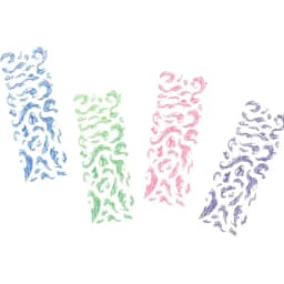 Laser Glitter Cute Kawaii Wave Stickers Handbook Star Card Photo Notebook Diary Scrapbook DIY Decorative Cartoon Stickers
