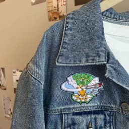 1PC Rock Boom Embroidered Patch Hip Hop Music Inspiring Badge DIY Gift Iron On Patches For Clothing Cap Bag Jacket Trucker Hat