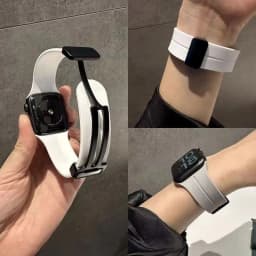 Strap For Apple Watch Ultra 3 2 Band 44mm 45mm 49mm 40mm 41mm 46mm Magnetic Silicone Bracelet Correa iWatch Series 8 SE 9 10 11