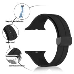 Strap For Apple Watch Ultra 3 2 Band 44mm 45mm 49mm 40mm 41mm 46mm Magnetic Silicone Bracelet Correa iWatch Series 8 SE 9 10 11