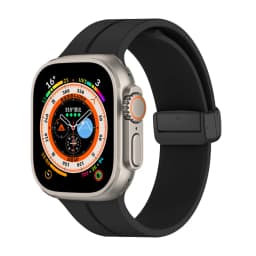 Strap For Apple Watch Ultra 3 2 Band 44mm 45mm 49mm 40mm 41mm 46mm Magnetic Silicone Bracelet Correa iWatch Series 8 SE 9 10 11