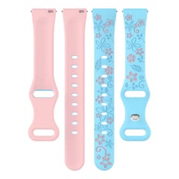 18mm 20 22mm Women Silicone Engraved Bracelet for Huawei GT5/GT4 41mm GT5Pro 46mm Band for Samsung Galaxy FE 7 6 40mm 44mm Strap