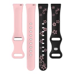 18mm 20 22mm Women Silicone Engraved Bracelet for Huawei GT5/GT4 41mm GT5Pro 46mm Band for Samsung Galaxy FE 7 6 40mm 44mm Strap