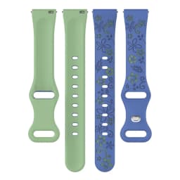 18mm 20 22mm Women Silicone Engraved Bracelet for Huawei GT5/GT4 41mm GT5Pro 46mm Band for Samsung Galaxy FE 7 6 40mm 44mm Strap