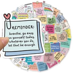 50PCS Self affirmation Encouragement Slogans Graffiti Stickers DIY Phone Cases Laptop Water Cups Waterproof Stickers