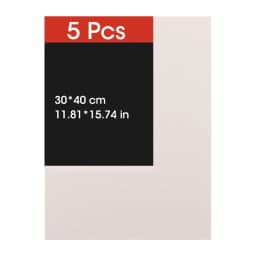 5pcs Canvas Board For Painting Cotton Blank,Primed White,Suitable For Gouache,Watercolor,Acrylic,Oil Painting,Art Supplies,HB-03