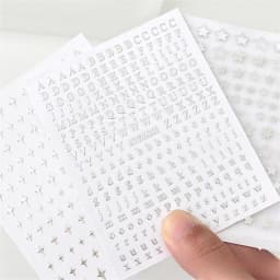 3pcs Silver Star Stickers DIY Scrapbooking Journal Album Decor Stickers Aesthetic Letters Starburst Stickers Korean Stationery