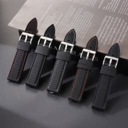 Premium Silicone Watch Band Waterproof Soft Rubber Strap 20mm 22mm 24mm Breathable Watch Strap Replacement for Universal Watch