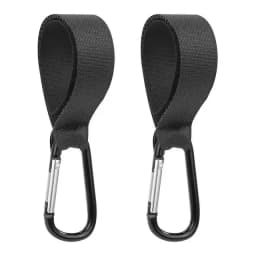 1-5PCS Baby Stroller Hook Clip Aluminum Alloy Carabiner Cart Organizer Diaper Bag Shopping Pram Hook Hanger Accessories