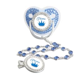 Bling Princess Pacifier With Gem Luxury Weaning Pacifier Baby Nipple With Chain Clip Newborn Prince Baby Dummy Soother