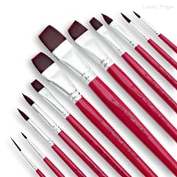 Face Paint Brushes, 12/24PCS Artist Acrylic Paint Brush Set for Face Body Shoe Painting, Ideal for Cosplay Party Stage Makeup