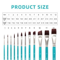 Face Paint Brushes, 12/24PCS Artist Acrylic Paint Brush Set for Face Body Shoe Painting, Ideal for Cosplay Party Stage Makeup
