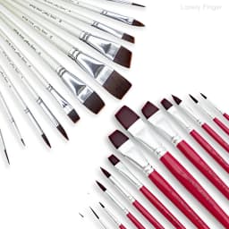 Face Paint Brushes, 12/24PCS Artist Acrylic Paint Brush Set for Face Body Shoe Painting, Ideal for Cosplay Party Stage Makeup