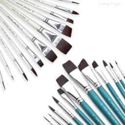 Face Paint Brushes, 12/24PCS Artist Acrylic Paint Brush Set for Face Body Shoe Painting, Ideal for Cosplay Party Stage Makeup
