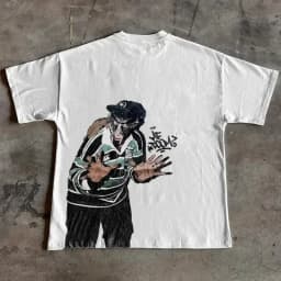 Sopula Vintage The Illest Villain Mf Doom Graphic Casual Street Basketball T-Shirt Harajuku Oversized T Shirt Graphic T Shirts