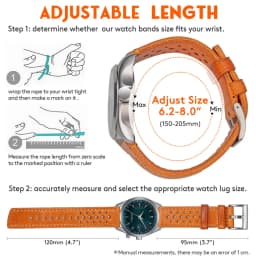 Hemsut Genuine Leather Watch Band Quick Release Italian Cowhide Rrist Straps For Man Soft Breathable 18 20 22 24mm