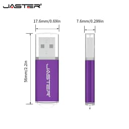 Mini Metal Pen Drive 128GB Portable USB Flash Drive 64GB Creative Business Gifts Memory Stick Free Key Chain Pendrive 32GB Black