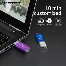 Mini Metal Pen Drive 128GB Portable USB Flash Drive 64GB Creative Business Gifts Memory Stick Free Key Chain Pendrive 32GB Black