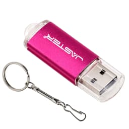 Mini Metal Pen Drive 128GB Portable USB Flash Drive 64GB Creative Business Gifts Memory Stick Free Key Chain Pendrive 32GB Black