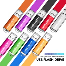 Mini Metal Pen Drive 128GB Portable USB Flash Drive 64GB Creative Business Gifts Memory Stick Free Key Chain Pendrive 32GB Black