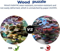 1314/300/120 Pieces Wooden Puzzle for Charming Paris Jigsaw Puzzles for Challenging Family Activity Games Party Birthday Gift
