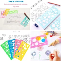 Geometry Spirograph Drawing Stencil Set Painting Template Ruler Art Craft Creative Children Kids Educational Toy Girls Boys Gift