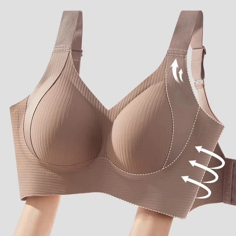 1/2PCS Women's Seamless Underwear, Thin Style, Large Breasts, Small Breasts, No Wires, Pull-up And Anti-sagging Large Size Bra