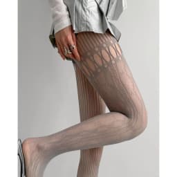 Women Sexy Lace Fishnet Stockings Lolita Hollow Out Solid Pantyhose Women's Irregular Exposed Skin Tights Slim Y2kBody Stockings