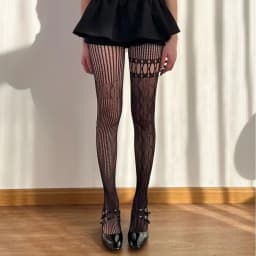 Women Sexy Lace Fishnet Stockings Lolita Hollow Out Solid Pantyhose Women's Irregular Exposed Skin Tights Slim Y2kBody Stockings