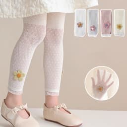 Girls Leggings Kids Hollow Out Pants Summer Children's Clothing Pencil Pants Flower Trousers Korean Style