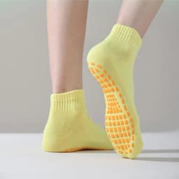 Random 5 Pairs of Trampoline Socks for Men and Women, Dotted Non-Slip Socks, Floor Socks, Adult Yoga Socks