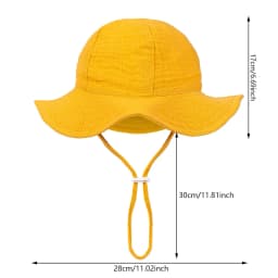 Floral Print Baby Bucket Hats Adjustable Solid Caps for Infant Boys Girls Sunscreen Outdoor Beanies Beach Fishing Headwraps