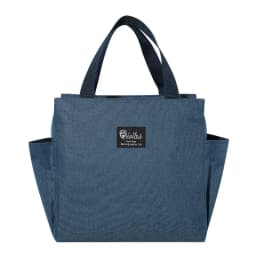 1PC Insulated Lunch Bag With 2 Side Pockets Large Capacity Thermal Lunch Box Bag To School Picnic Work Insulated Freezer Bag