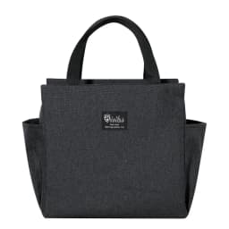 1PC Insulated Lunch Bag With 2 Side Pockets Large Capacity Thermal Lunch Box Bag To School Picnic Work Insulated Freezer Bag