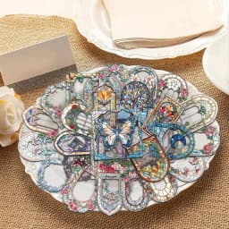 50PCS Retro Flower Mirror Graffiti Stickers Decorative Water Cups Vases Guitar Laptop ScrapbookDIY Waterproof Stickers
